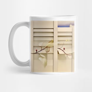 Delicate Vine on Wooden Slats Mug